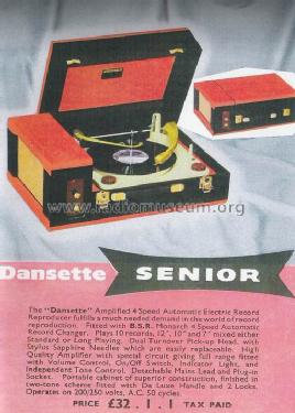 Senior; Dansette Products (ID = 2278954) R-Player