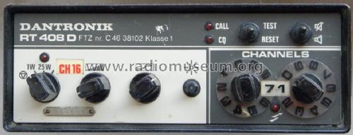 VHF-Radiotelephon UKW-Sprechfunkanlage RT 408 D; Dantronik Funk (ID = 1531628) Commercial TRX