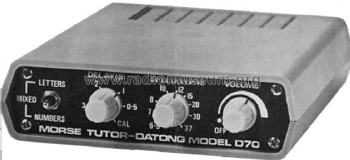 Morse Tutor D70; Datong Electronics, (ID = 704641) Amateur-D