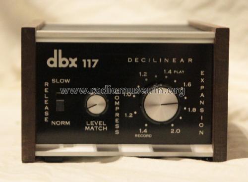 Dynamic Range Enhancer 117; dbx Inc.; Waltham MA (ID = 2250443) Misc