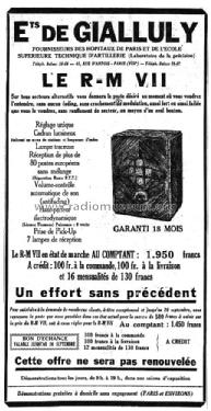 R-M VII ; de Gialluly, SINDAR (ID = 1709917) Radio