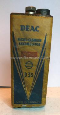 DEAC Nickel-Cadmium Akkumulator D3,5; DEAC, Deutsche (ID = 2726384) Aliment.