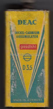 DEAC Nickel-Cadmium Akkumulator D3,5; DEAC, Deutsche (ID = 2484213) Power-S