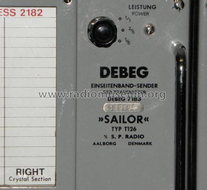 SSB-Transmitter Einseitenband-Sender 7183; DEBEG, Deutsche (ID = 1663294) Commercial Tr