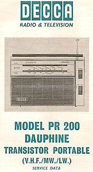Dauphine PR200; Decca, London (ID = 1372833) Radio