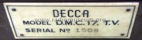 DMC17; Decca Brand, Samuel (ID = 2288560) Televisore