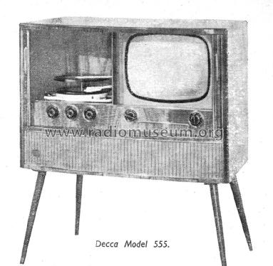 Model 555; Decca, London (ID = 1758949) TV Radio