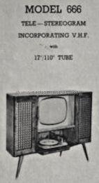 Tele-Stereogram 666; Decca Brand, Samuel (ID = 673353) Fernseh-R