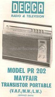 Transistor Portable PR 202; Decca Brand, Samuel (ID = 1372826) Radio