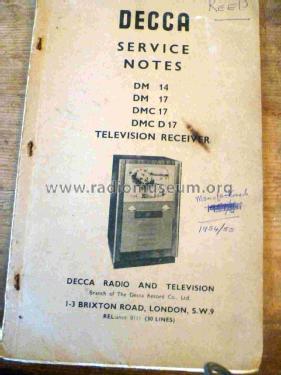 DM14; Decca Brand, Samuel (ID = 2983816) Télévision