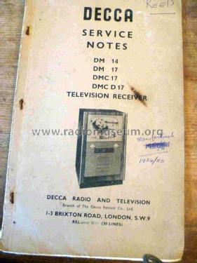 DM17; Decca Brand, Samuel (ID = 2983817) Television