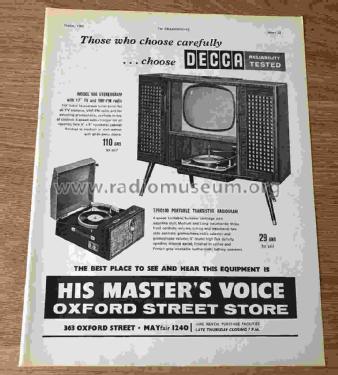 Tele-Stereogram 666; Decca Brand, Samuel (ID = 2983826) TV Radio