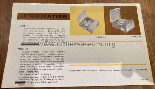 TP/RG100; Decca Brand, Samuel (ID = 2984168) Radio