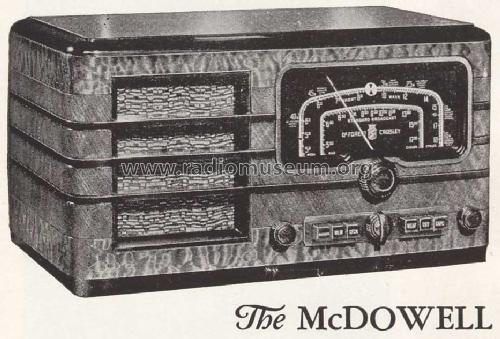 McDowell Ch= 8D822; De Forest DeForest (ID = 1107198) Radio