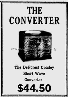 Shortwave Converter Type 201; De Forest DeForest (ID = 1124150) Converter