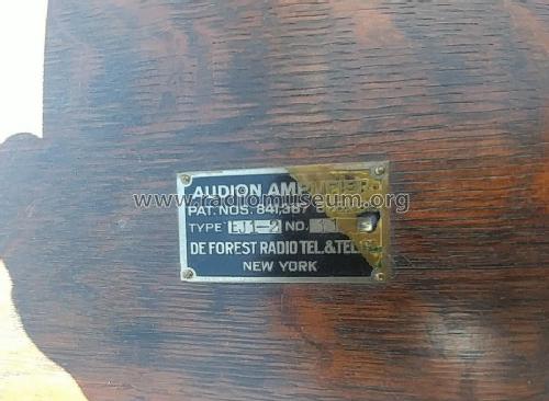 Audion Amplifier EJ1-2; DeForest Radio (ID = 2245069) Ampl/Mixer