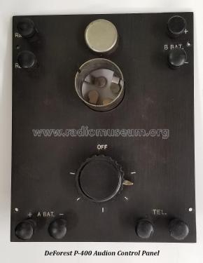 Audion Control Panel P-400; DeForest Radio (ID = 2430638) mod-pre26