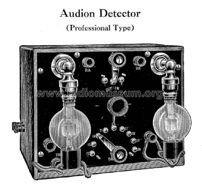 Audion Detector Professional Type; DeForest Radio (ID = 998202) mod-pre26