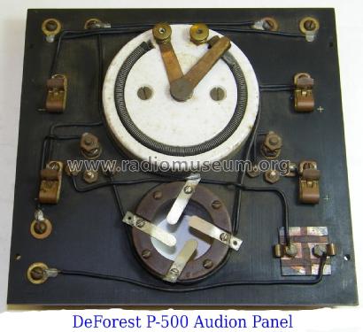 Audion-Ultraudion Detector Panel Type P-500; DeForest Radio (ID = 1986087) mod-pre26