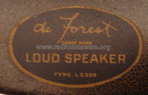 LS-300 ; DeForest Radio (ID = 1078752) Speaker-P