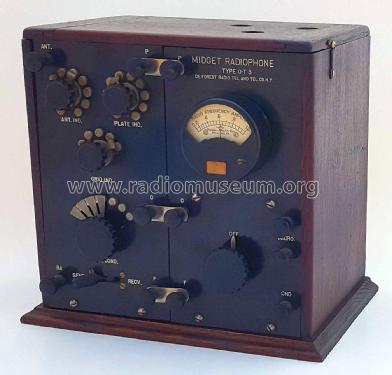 'Midget' Radiophone Transmitter Type OT-3; DeForest Radio (ID = 2166920) Amateur-T