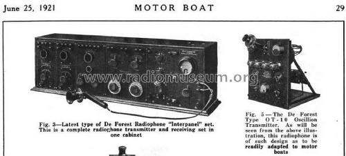 Radiophone Oscillion Transmitter Type OT-10; DeForest Radio (ID = 2373621) Amateur-T