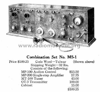 Combination Set No. MS-1; DeForest Radio (ID = 975589) Amat TRX