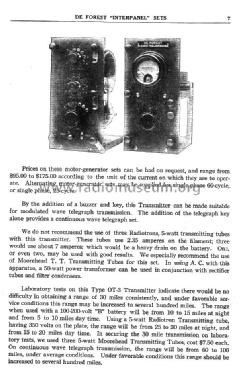 'Midget' Radiophone Transmitter Type OT-3; DeForest Radio (ID = 975130) Amateur-T