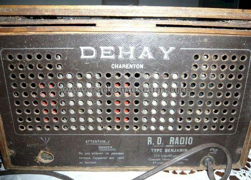 Benjamin ; RD Radio, Éts. R. (ID = 1212265) Radio