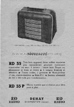 RD55P; RD Radio, Éts. R. (ID = 982918) Radio