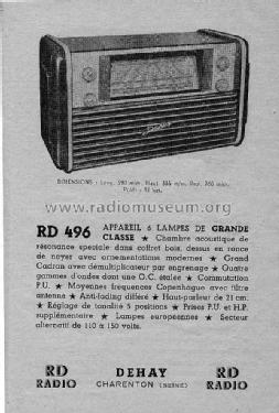 RD496; RD Radio, Éts. R. (ID = 982921) Radio