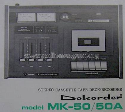 Dokorder Stereo Cassette Tape Deck/Recorder MK-50A; Denki Onkyo Co., Ltd (ID = 825985) R-Player
