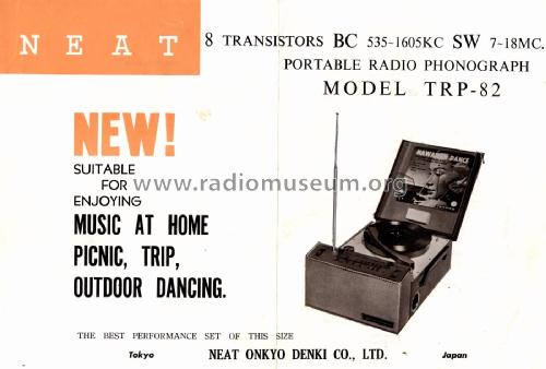 8 Transistor Radio Phonograph TRP-82; Neat Onkyo Denki Co. (ID = 1989834) Radio