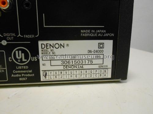 Double CD Player DN-D4000; Denon Marke / brand (ID = 2302615) R-Player
