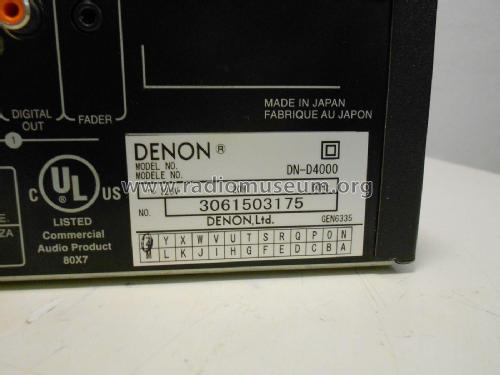 Double CD Player DN-D4000; Denon Marke / brand (ID = 2302615) Sonido-V