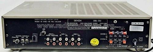 Precision audio component / tuner amp DRA-350; Denon Marke / brand (ID = 2400070) Radio