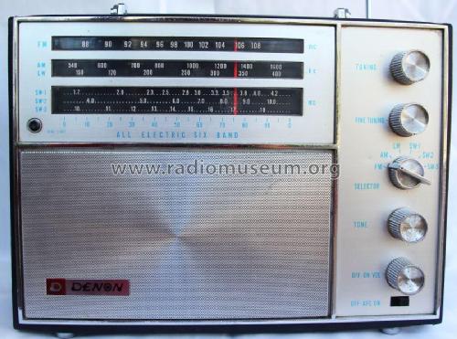 All electric Six Band A100 ; Denon Marke / brand (ID = 1875210) Radio