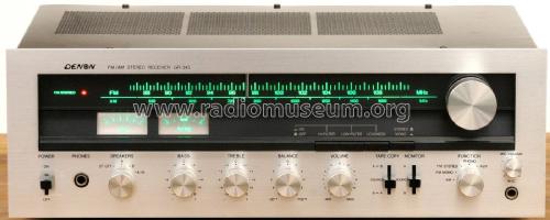 FM/AM Stereo Receiver GR-345; Denon Marke / brand (ID = 2400048) Radio