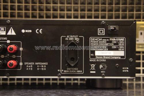 Integrated Amplifier PMA-510AE; Denon Marke / brand (ID = 2008694) Ampl/Mixer