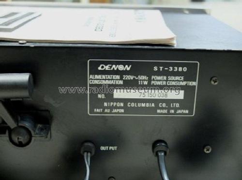 LW-FM Stereo Tuner ST-3380; Denon Marke / brand (ID = 2407830) Radio