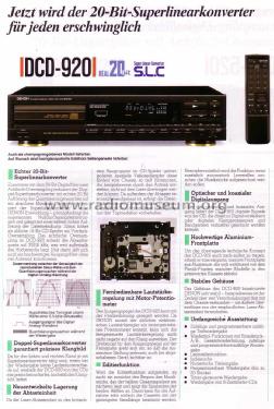 PCM Audio Technology / Compact Disc Player DCD-920; Denon Marke / brand (ID = 1590682) R-Player