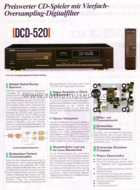 PCM Audio Technology/ Compact Disc Player DCD-520; Denon Marke / brand (ID = 1590713) Ton-Bild