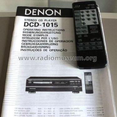 PCM Audio Technology / Compact Disc Player DCD-1015; Denon Marke / brand (ID = 1967350) R-Player