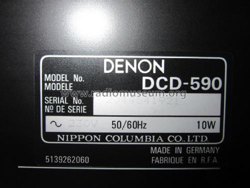 PCM Audio Technology / Compact Disc Player DCD-590; Denon Marke / brand (ID = 2842972) R-Player