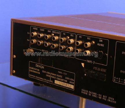 Precision audio component / pre-main amplifier PMA-757; Denon Marke / brand (ID = 1142883) Ampl/Mixer