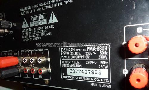 Precision Audio Component / Integrated Stereo Amplifier PMA-880R; Denon Marke / brand (ID = 1852367) Ampl/Mixer