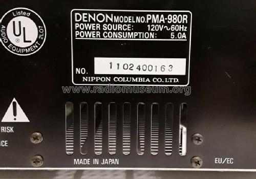 Precision Audio Component / Integrated Stereo Amplifier PMA-980R; Denon Marke / brand (ID = 2400375) Ampl/Mixer