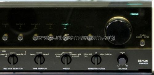 Precision audio component / stereo pre-amplifier PRA-6000; Denon Marke / brand (ID = 2403509) Ampl/Mixer