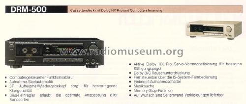 Precision Audio Comp./ Stereo Cassette Tape Deck DRM-500; Denon Marke / brand (ID = 1590431) R-Player