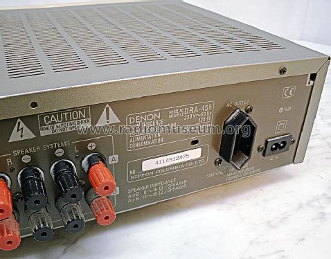 Precision Audio Component AM-FM Stereo Receiver DRA-455; Denon Marke / brand (ID = 1308651) Radio